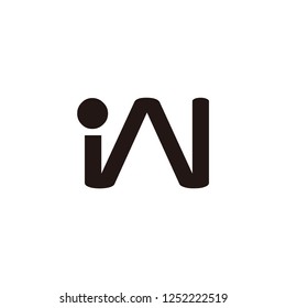 im letter vector logo