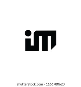 im letter vector logo. worm vector with initial