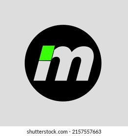 IM letters monogram of company name initial letters. IM letters vector icon.