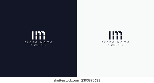 IM Letters vector logo design