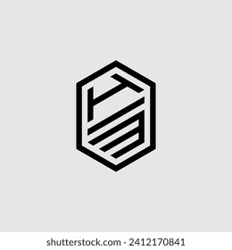 IM line geometric monogram with high quality professional design that will print well