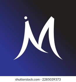 IM logo design,vector gradent background design