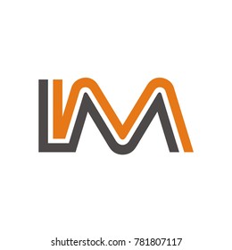 IM logo initial letter design template illustration