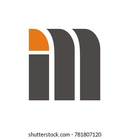 IM logo initial letter design template illustration