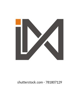 IM logo initial letter design template illustration