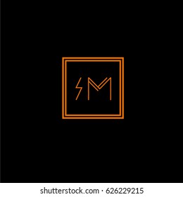 im logo letter initial, Abstract Polygonal Background Logo, design for Corporate Business Identity,flat icon, Alphabet letter