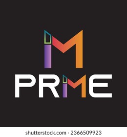 IM logo, MI logo, PRIME Logo, sign, symbol. icon, company logo, etc.