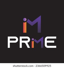 IM logo, MI logo, PRIME Logo, sign, symbol. icon, company logo, etc.