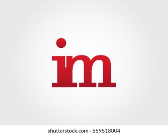 im lowercase logotype