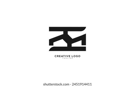 IM MI Abstract initial monogram letter alphabet logo design