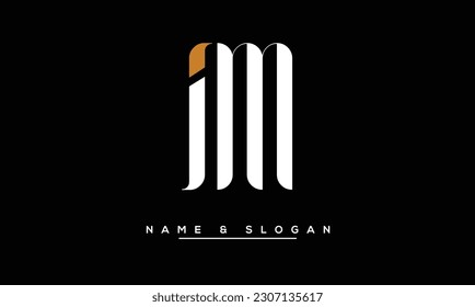 IM,  MI  Abstract  Letters  Logo  Monogram