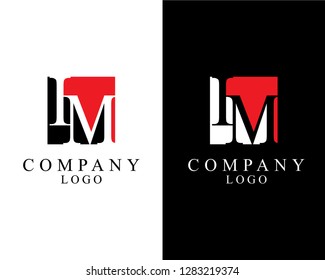 im, mi initials letter company logo design for buildings, landmarks or any brand identity