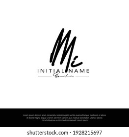 IM I MI nitial letter handwriting and signature logo. Beauty vector initial logo .Fashion, boutique, floral and botanical