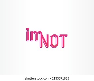 im not text design template