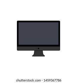 Imac Pro Monitor Vector Isolated On Stock Vector (Royalty Free ...