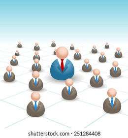 An image of a 3d social networking grid.