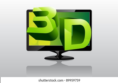 Image of 3D television show how realistic how the view can be