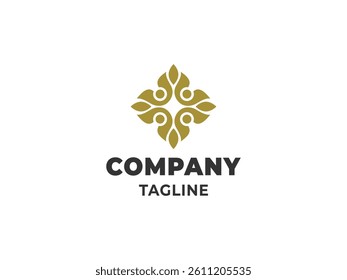 The image above shows an abstract image or icon that represents a symbol or description used as a company logo.