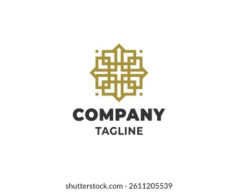 The image above shows an abstract image or icon that represents a symbol or description used as a company logo.