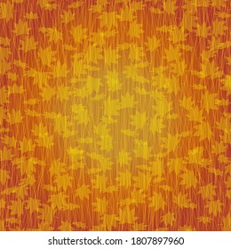 Image of abstract autumn. An image of autumn colors and a background that changes from yellow to red. Created with vector data. Great for autumn postcards and banner backgrounds.