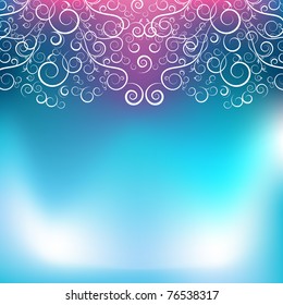 An image of an abstract blue pink swirl background.