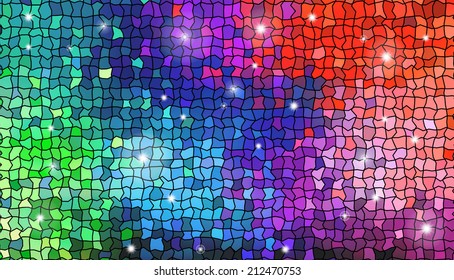 image of abstract mosaic. Transparency effects used.