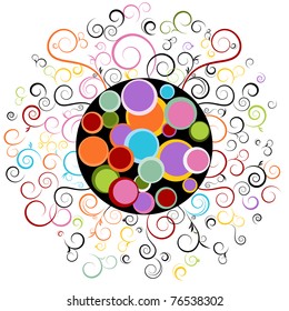 An image of an abstract swirl design element.