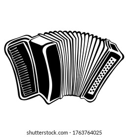 Image of an accordion silhouette