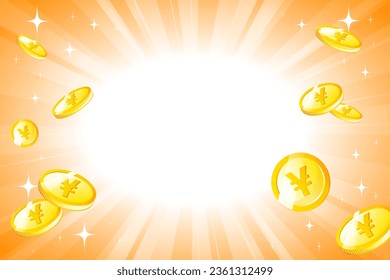 It's an image of accumulating lots of money and becoming rich.