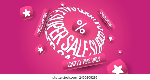 An image to advertise the sale. Poster for advertising discounts. Vector graphics in a modern style.