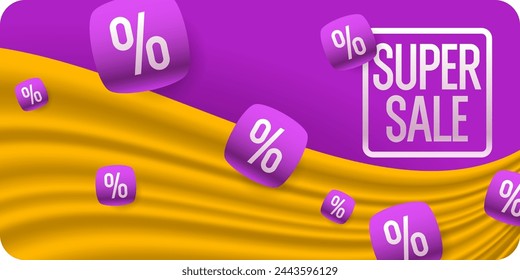 An image to advertise the sale. Poster for advertising discounts. Vector graphics.