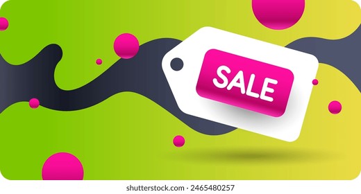 An image to advertise the sale. Poster for advertising discounts. Vector graphics in a modern style.