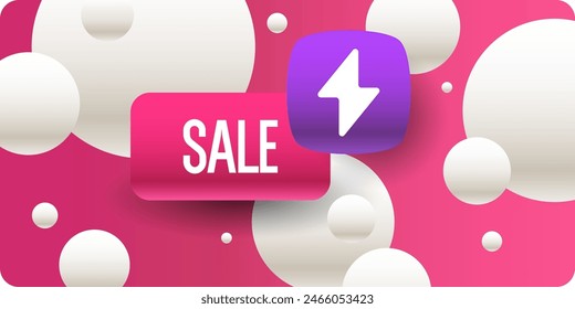 An image to advertise the sale. Poster for advertising discounts. Vector graphics in a modern style.