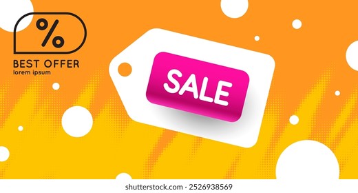 An image to advertise the sale. Poster for advertising discounts. Vector graphics in a modern style.