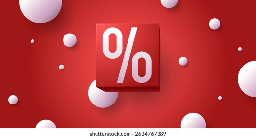 An image to advertise the sale. Poster for advertising discounts. Vector graphics in a modern style.