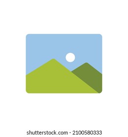 Imagen o álbum, icono, vector, ilustración.