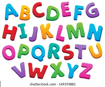 Alphabet Letters Stock Vector (Royalty Free) 98137556 | Shutterstock