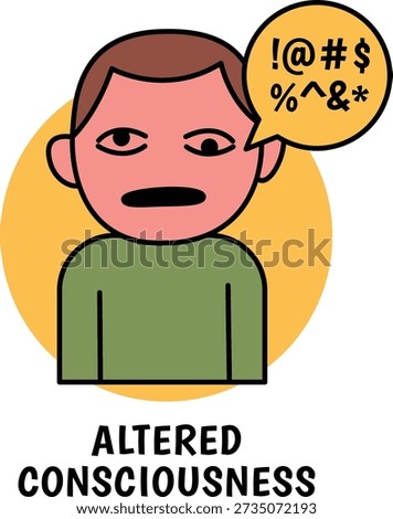 An image of altered consciousness cartoon character
