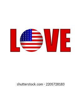 Imagen de America Love Vector Design Template
