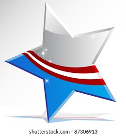 An image of a american themed star icon.
