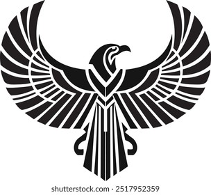 Image of an ancient Egyptian style eagle tattoo