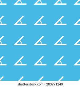 Image of angle, repeated in straight lines on blue background