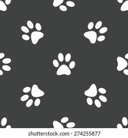 Image of animal print repeated on grey background