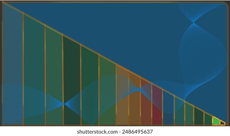 The image appears to be an abstract graphic with a dark blue background.