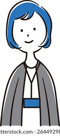 Image of an Asian businessperson on the upper body