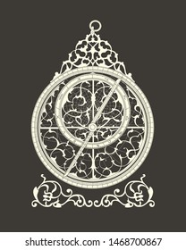 Image of the astrolabe scientists of the Arab Caliphate