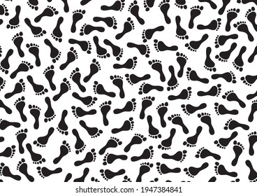 Image background material of footprints