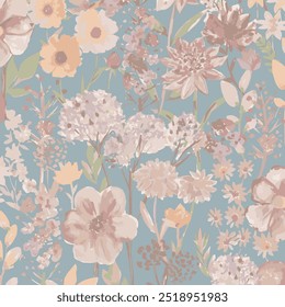 The image is a background pattern featuring a floral motif commonly used in clothing, fabric, and wrapping paper designs.