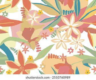 The image is a background pattern featuring flowers.