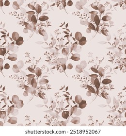 The image is a background pattern featuring flowers in an illustration style.